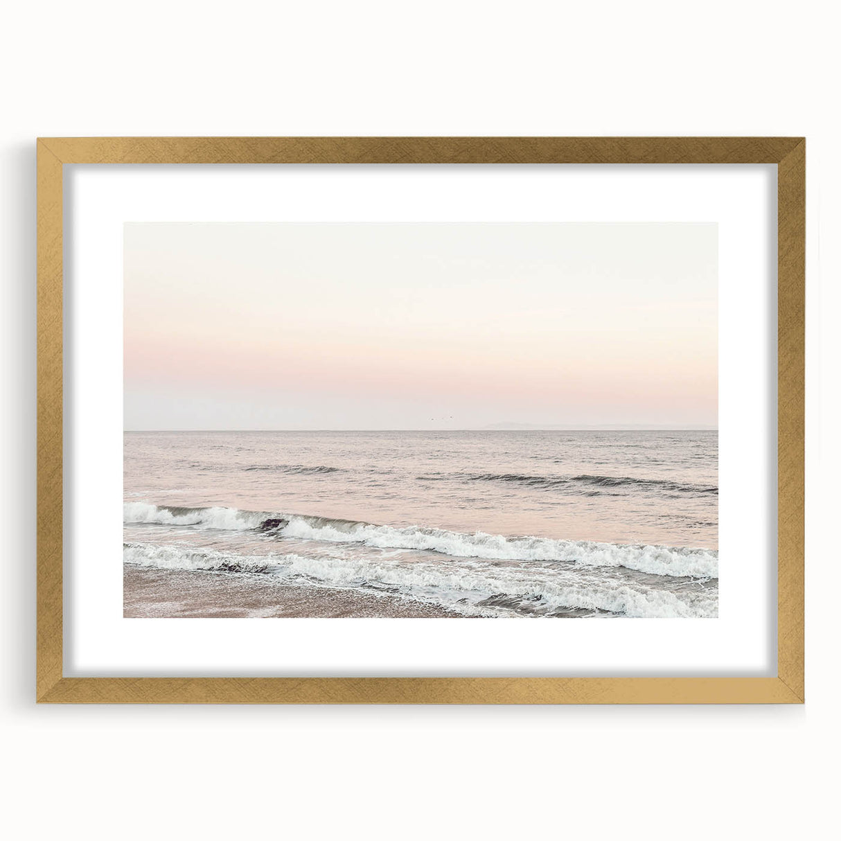 Extra large abstract art print featuring textured swirls in warm orange and red tones on a gold-framed canvas.