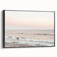 Black and white vintage poster art featuring a summer landscape on framed canvas, ideal for bedroom decor.