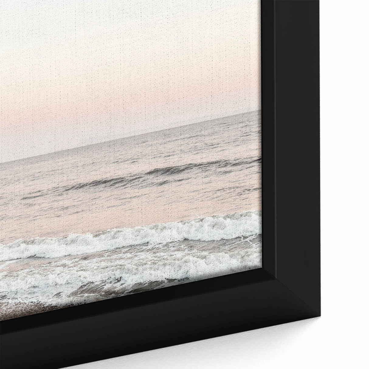 Extra large framed canvas featuring textured, colorful art of a summer scene, ideal for living room decor.