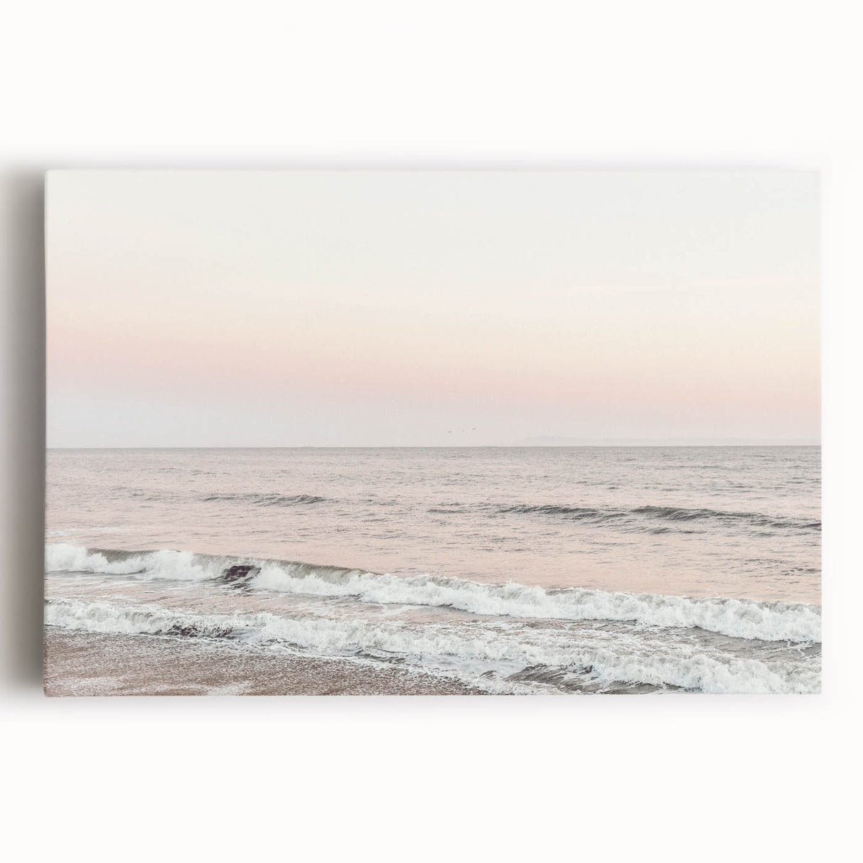Black and white abstract design on stretched canvas, ideal for kitchen wall art.