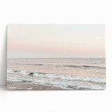 Large black and white stretched canvas depicting a summer scene, ideal for kitchen wall art or bedroom ambiance.