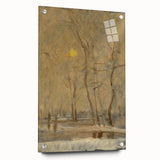 Romanticism Art - Winter Sun Landscape - Classic Seasonal Romantic Print