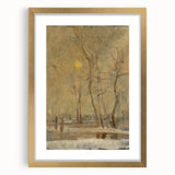 Romanticism Art - Winter Sun Landscape - Classic Seasonal Romantic Print