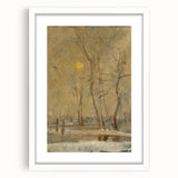 Romanticism Art - Winter Sun Landscape - Classic Seasonal Romantic Print