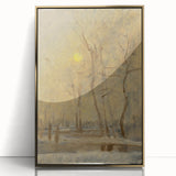 Romanticism Art - Winter Sun Landscape - Classic Seasonal Romantic Print