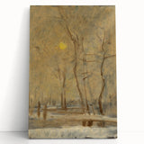 Romanticism Art - Winter Sun Landscape - Classic Seasonal Romantic Print