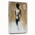 Minimalist Figurative Wall Art - Monochrome Silhouette with Earthy Tones