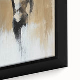 Minimalist Figurative Wall Art - Monochrome Silhouette with Earthy Tones