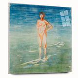 Edvard Munch's Man Bathing - Serene Expressionist Artwork Print