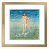 Edvard Munch's Man Bathing - Serene Expressionist Artwork Print