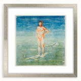 Edvard Munch's Man Bathing - Serene Expressionist Artwork Print