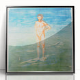 Edvard Munch's Man Bathing - Serene Expressionist Artwork Print