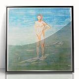 Edvard Munch's Man Bathing - Serene Expressionist Artwork Print