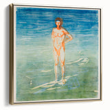 Edvard Munch's Man Bathing - Serene Expressionist Artwork Print