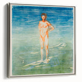 Edvard Munch's Man Bathing - Serene Expressionist Artwork Print