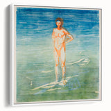 Edvard Munch's Man Bathing - Serene Expressionist Artwork Print