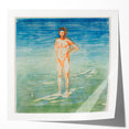 Edvard Munch's Man Bathing - Serene Expressionist Artwork Print
