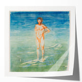 Edvard Munch's Man Bathing - Serene Expressionist Artwork Print