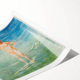 Edvard Munch's Man Bathing - Serene Expressionist Artwork Print