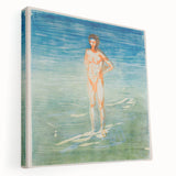 Edvard Munch's Man Bathing - Serene Expressionist Artwork Print