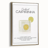 Framed canvas featuring a vintage poster-style landscape painting in black and gold tones, ideal for bedroom decor.