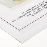 Art deco poster featuring a stylized cocktail glass, in muted gold and black tones on rolled canvas.