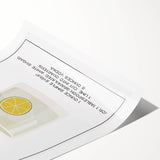 Extra large rolled print featuring line art flowers in black on a white background.