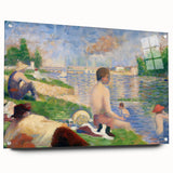 Bathers at Asnières by Seurat: Tranquil Impressionist Wall Art Print