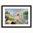 Bathers at Asnières by Seurat: Tranquil Impressionist Wall Art Print