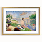 Bathers at Asnières by Seurat: Tranquil Impressionist Wall Art Print