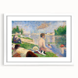 Bathers at Asnières by Seurat: Tranquil Impressionist Wall Art Print