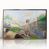 Bathers at Asnières by Seurat: Tranquil Impressionist Wall Art Print