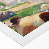 Bathers at Asnières by Seurat: Tranquil Impressionist Wall Art Print