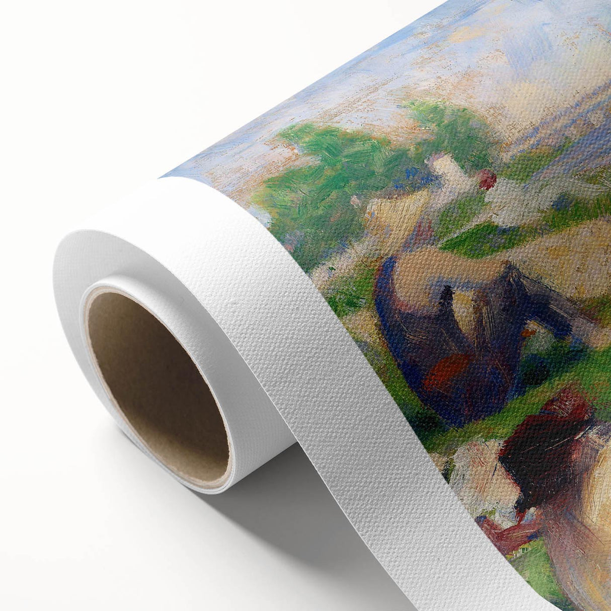 Bathers at Asnières by Seurat: Tranquil Impressionist Wall Art Print