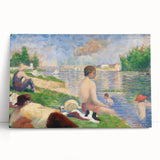 Bathers at Asnières by Seurat: Tranquil Impressionist Wall Art Print