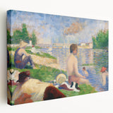 Bathers at Asnières by Seurat: Tranquil Impressionist Wall Art Print