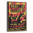 Guns N' Roses Retro Wall Art - Vintage 1987 CBGB Concert Poster