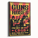 Guns N' Roses Retro Wall Art - Vintage 1987 CBGB Concert Poster