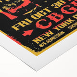 Guns N' Roses Retro Wall Art - Vintage 1987 CBGB Concert Poster