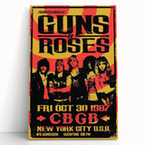 Guns N' Roses Retro Wall Art - Vintage 1987 CBGB Concert Poster