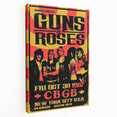 Guns N' Roses Retro Wall Art - Vintage 1987 CBGB Concert Poster