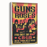 Guns N' Roses Retro Wall Art - Vintage 1987 CBGB Concert Poster