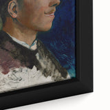 Realism Art Prints - Village Boy with Mustache by Ladislav Mednyánszky