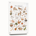 ABC Alphabet Canvas Art - Farm-Themed Alphabet Learning Poster