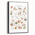 ABC Alphabet Canvas Art - Farm-Themed Alphabet Learning Poster