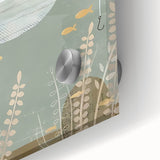 Kids Room Art Prints – Cozy Bear Fishing Illustration for Nursery