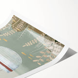 Kids Room Art Prints – Cozy Bear Fishing Illustration for Nursery