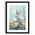 Cute Bunny Nursery Wall Art - Kids Room Art Prints & Decor