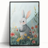 Cute Bunny Nursery Wall Art - Kids Room Art Prints & Decor