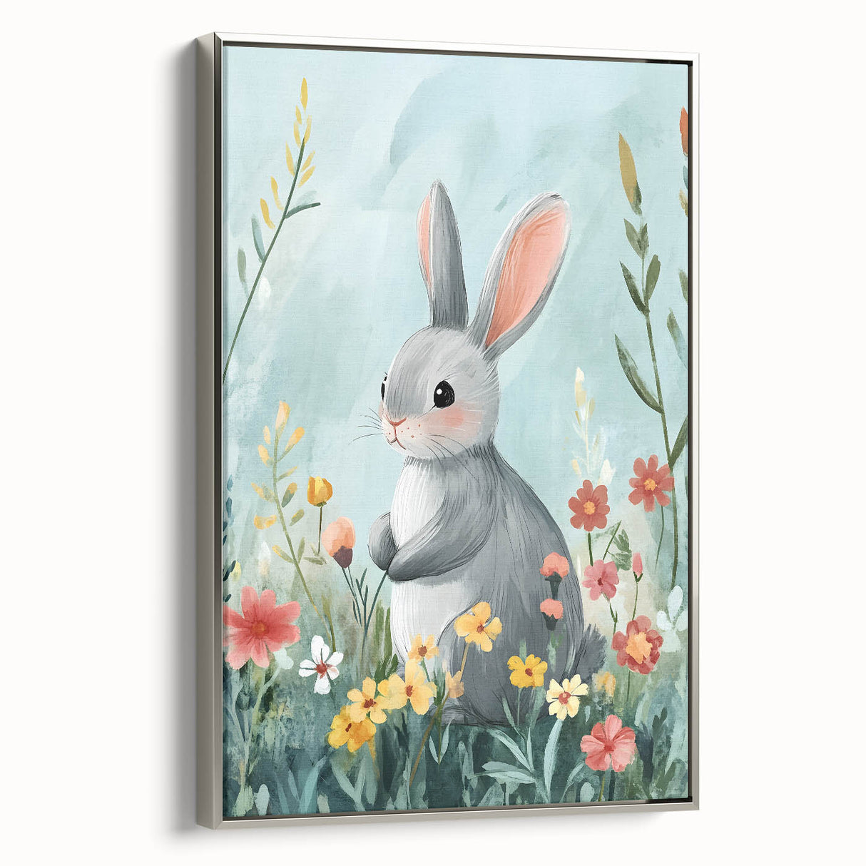 Cute Bunny Nursery Wall Art - Kids Room Art Prints & Decor